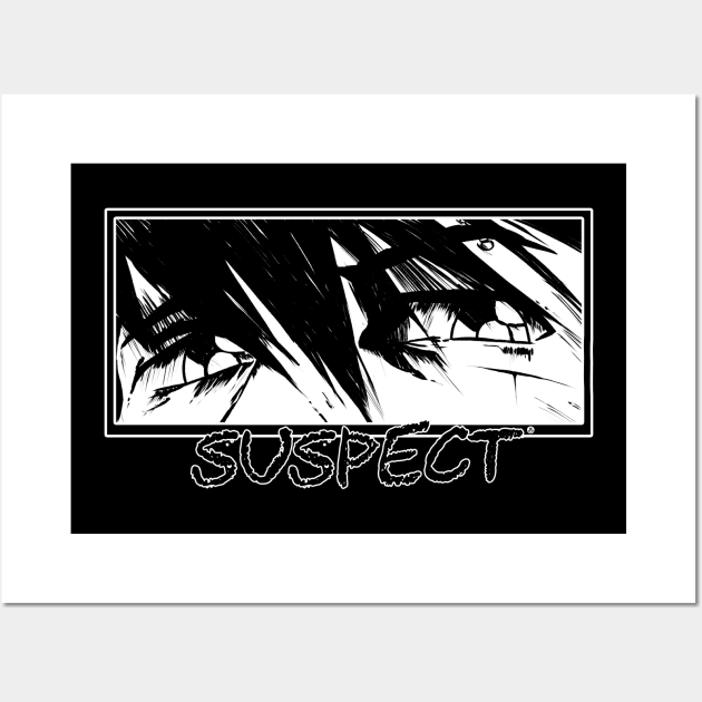 Suspect Eyes Grunge Aesthetic Wall Art by DaphInteresting